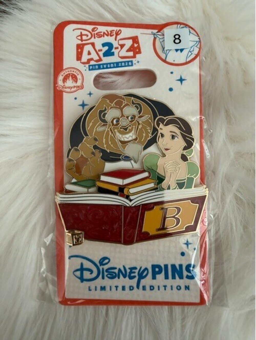 Disney A-Z LE 650 BELL BEAUTY & BEAST PIN